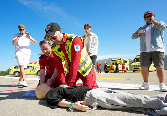 Livreddende rytmer på helipaden